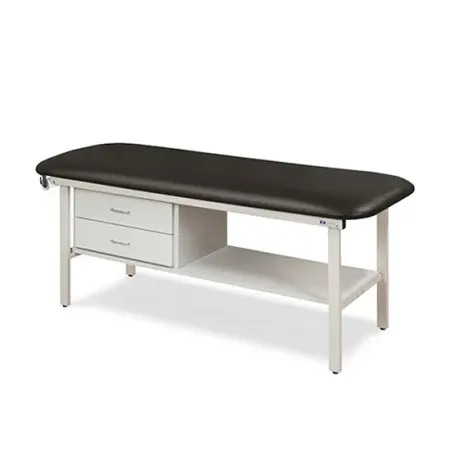 Treatment Table Alpha Flat Top 27" Wide with Shelf and 2-Drawers
